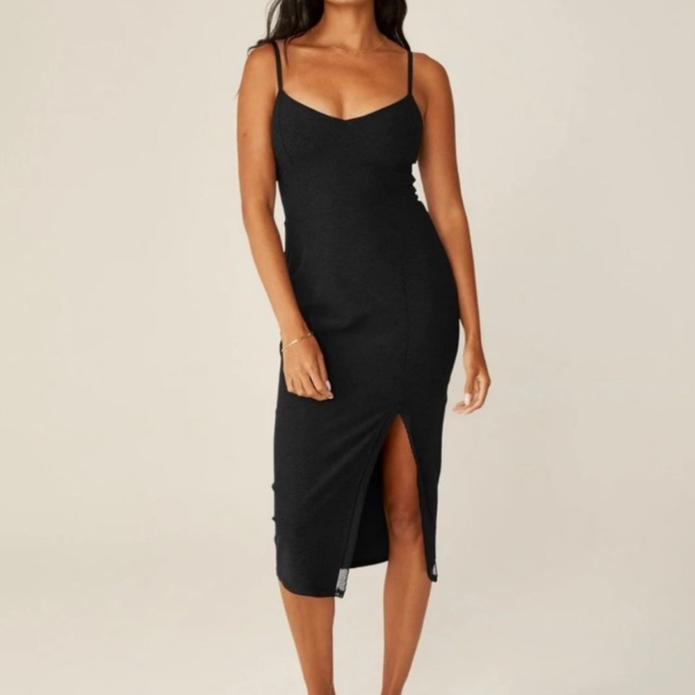 Beyond Yoga Elegant Black Midi Dress- never worn